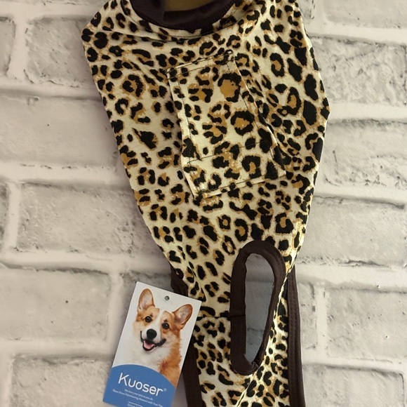 Kuoser Dog Surgery Recovery Suit, Recovery Suit for Female Male leopard print xs - Picture 3 of 9